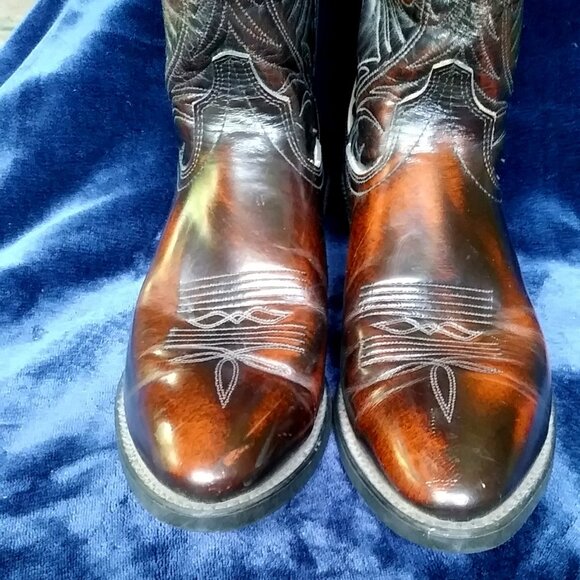 Laredo Men's Leather Western Cowboy Boots Size 11D - Picture 3 of 14